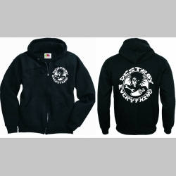 Destroy Everything hrub&aacute; mikina na zips s kapucou stiahnuteľnou &scaron;n&uacute;rkami